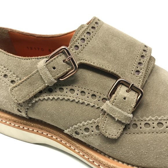 Santoni Italian Handmade Double Monk Strap Shoe 5 main image 9